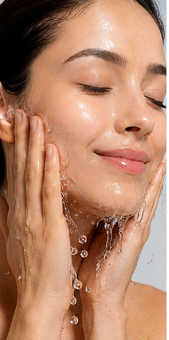 Wet your skin